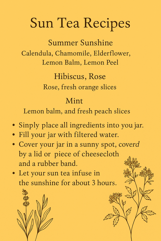 Summer Sun Tea Recipes!